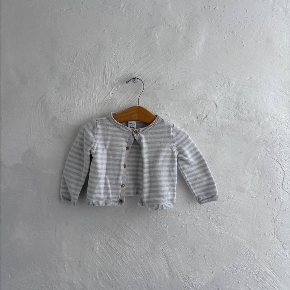 Carters 6month Trendy 100% cotton striped cardigan